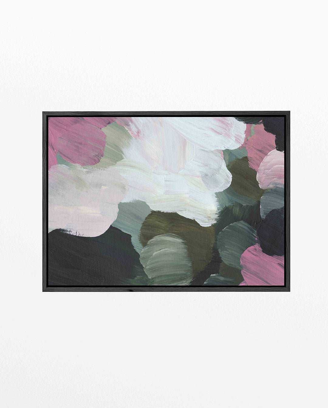 Kleurrijke borstelvegen – liggend wanddecoratie kunstwerk