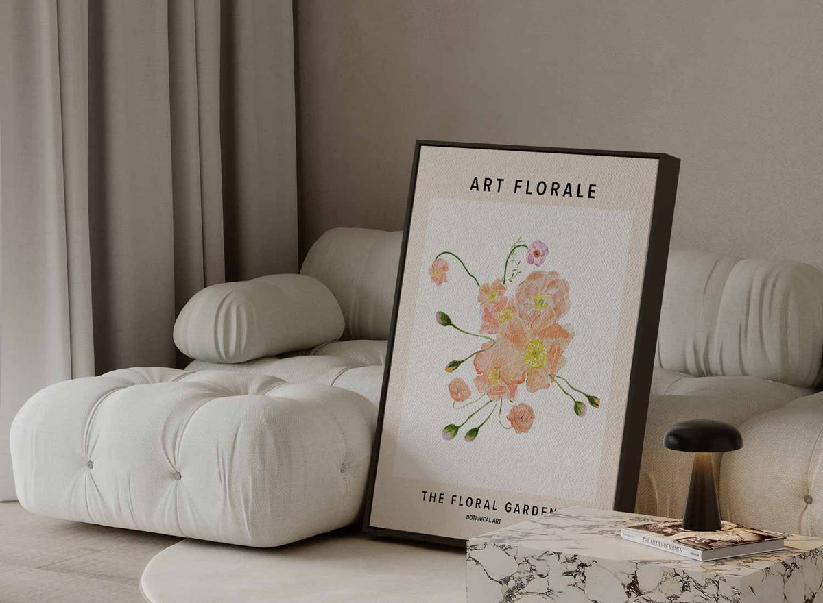 Bloeiende Tuinen Botanische Kunst – canvas kunstwerk als wanddecoratie