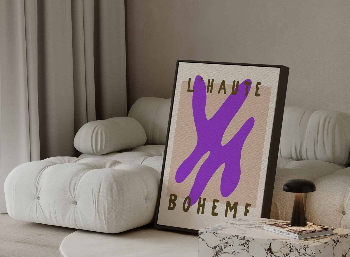 L'Haute Boheme Abstract – canvas kunstwerk als wanddecoratie