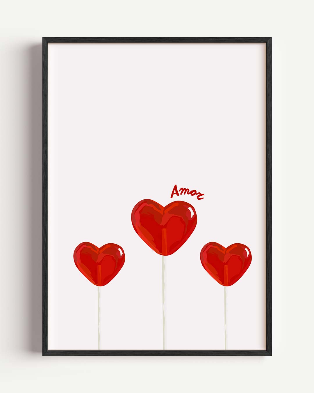 Romantische Hartjes – zomer portret poster als wanddecoratie