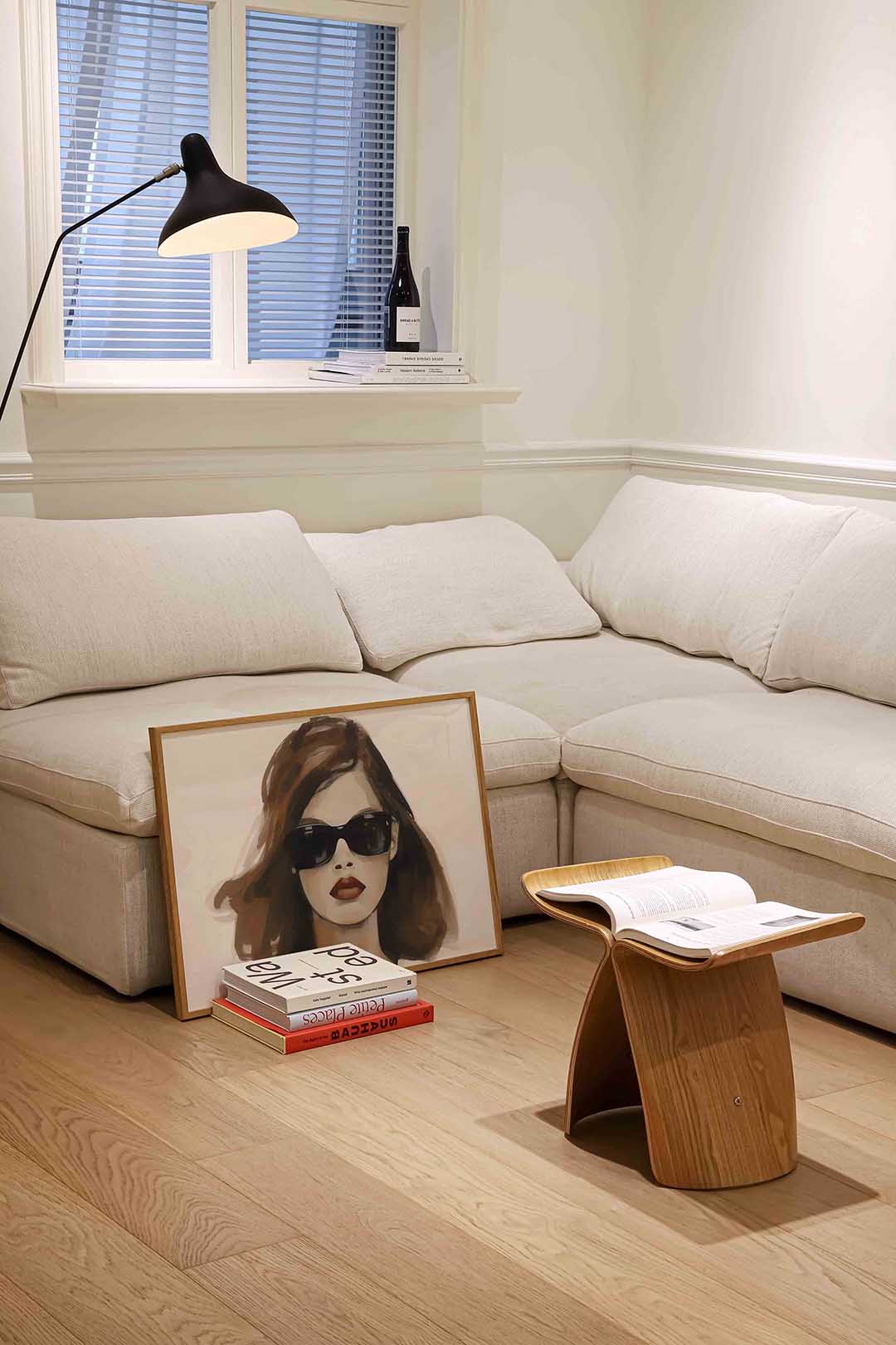 Vrouw met zonnebril – vrouwelijke portretkunst als landscape poster