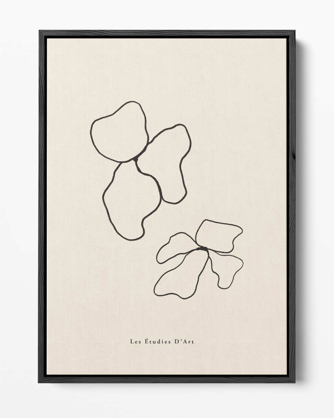 Abstracte Lijnen Bloemenprint – portret kunstwerk als wanddecoratie