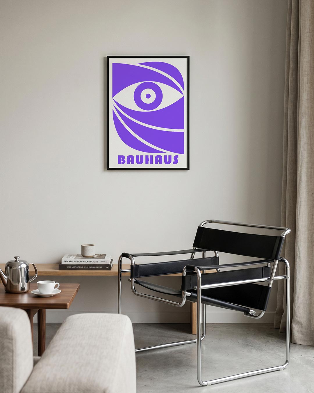  – geometrische Bauhaus poster in staand formaat
