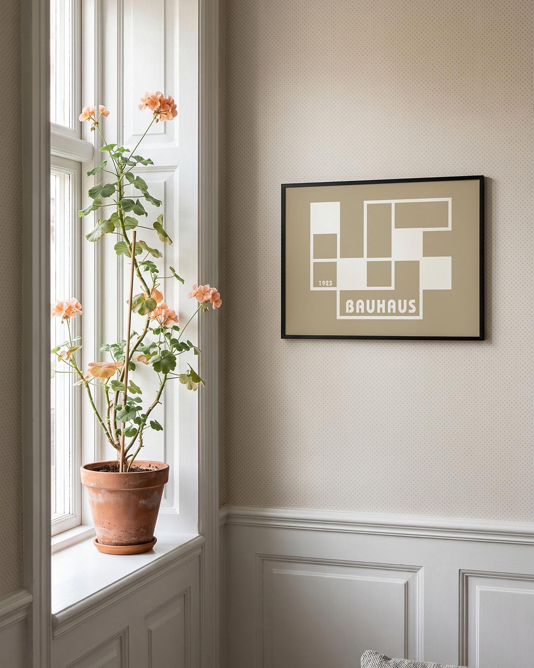 Vorm en vlakverdeling – liggende Bauhaus poster voor aan de muur