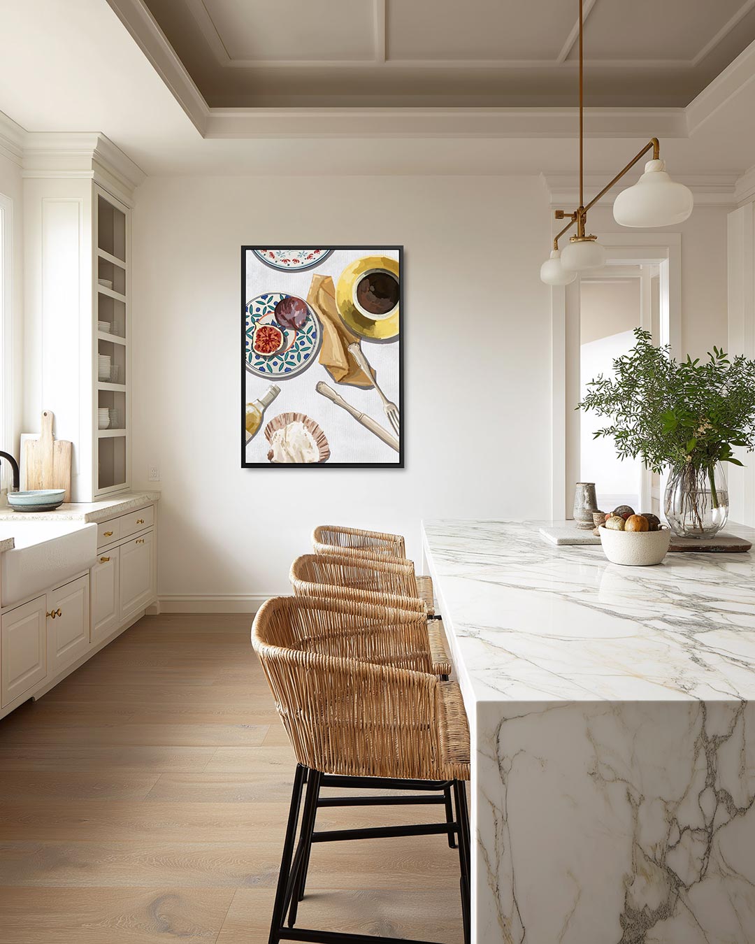 Eettafel compositie – staand wanddecoratie kunstwerk