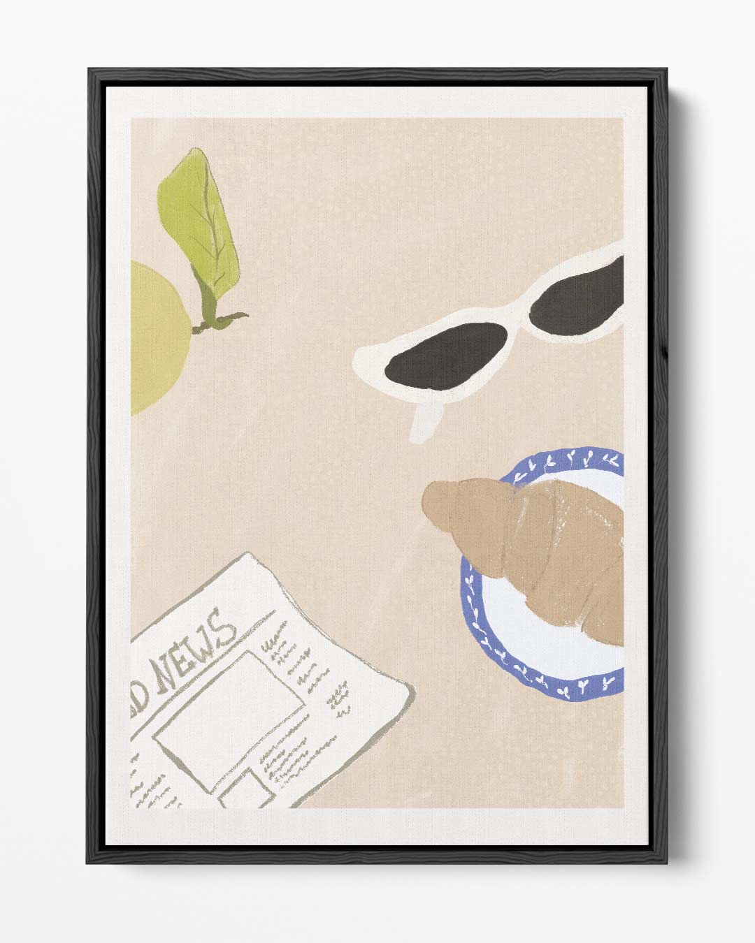 Ontspannen Zondagochtend Stilleven – portret kunstwerk als wanddecoratie