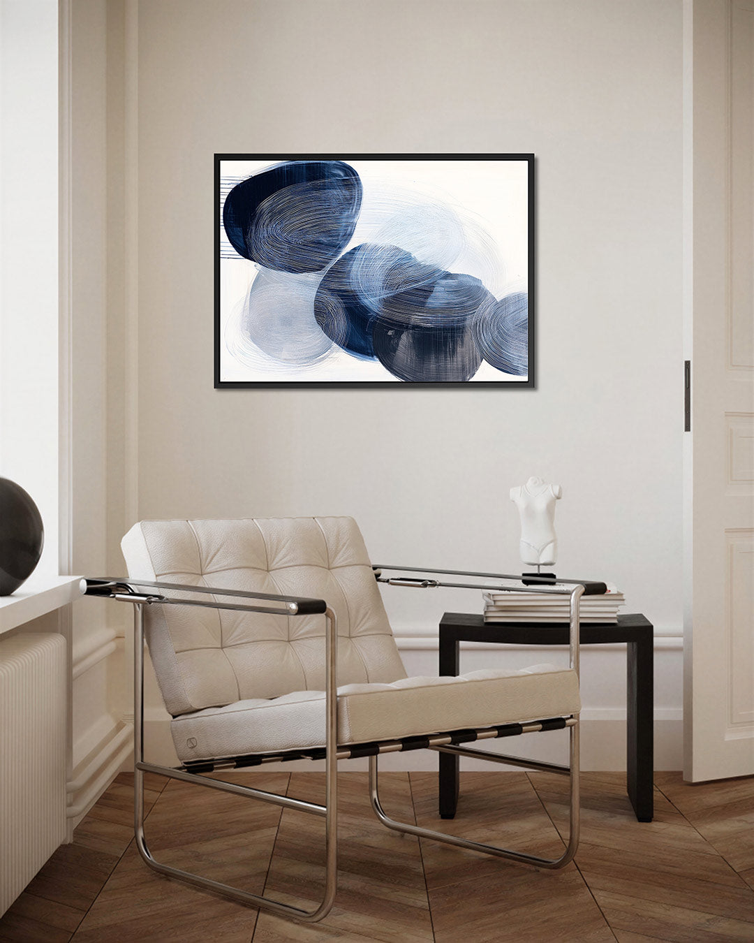 Cirkelvormige lijnen – kunstwerk op canvas, dibond of plexiglas