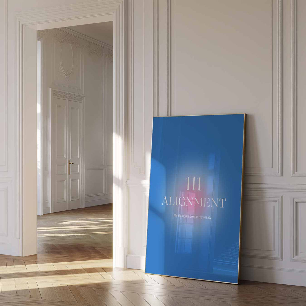 Inspirerende 111 Alignment – mindful poster in staand formaat