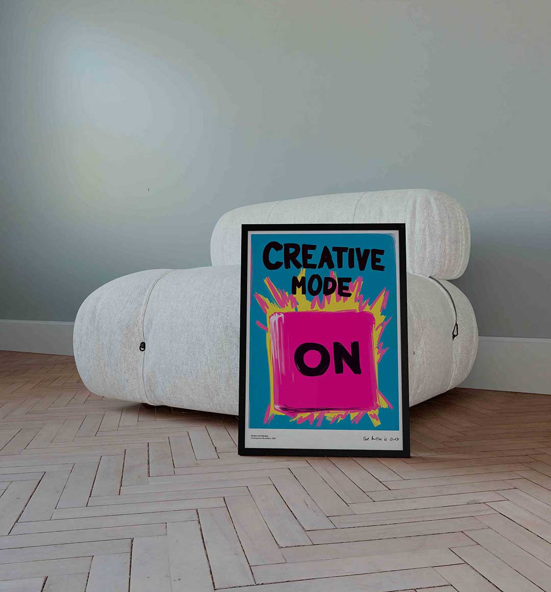 Creative mode on – Streetart wandkunst als portret poster