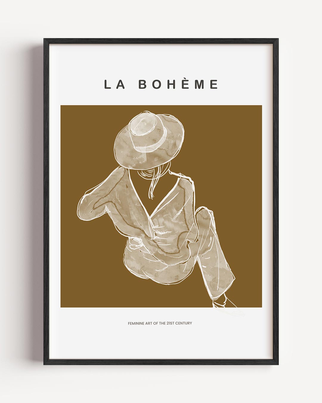 La Bohème Artistieke – vrouwelijk portret poster als wanddecoratie