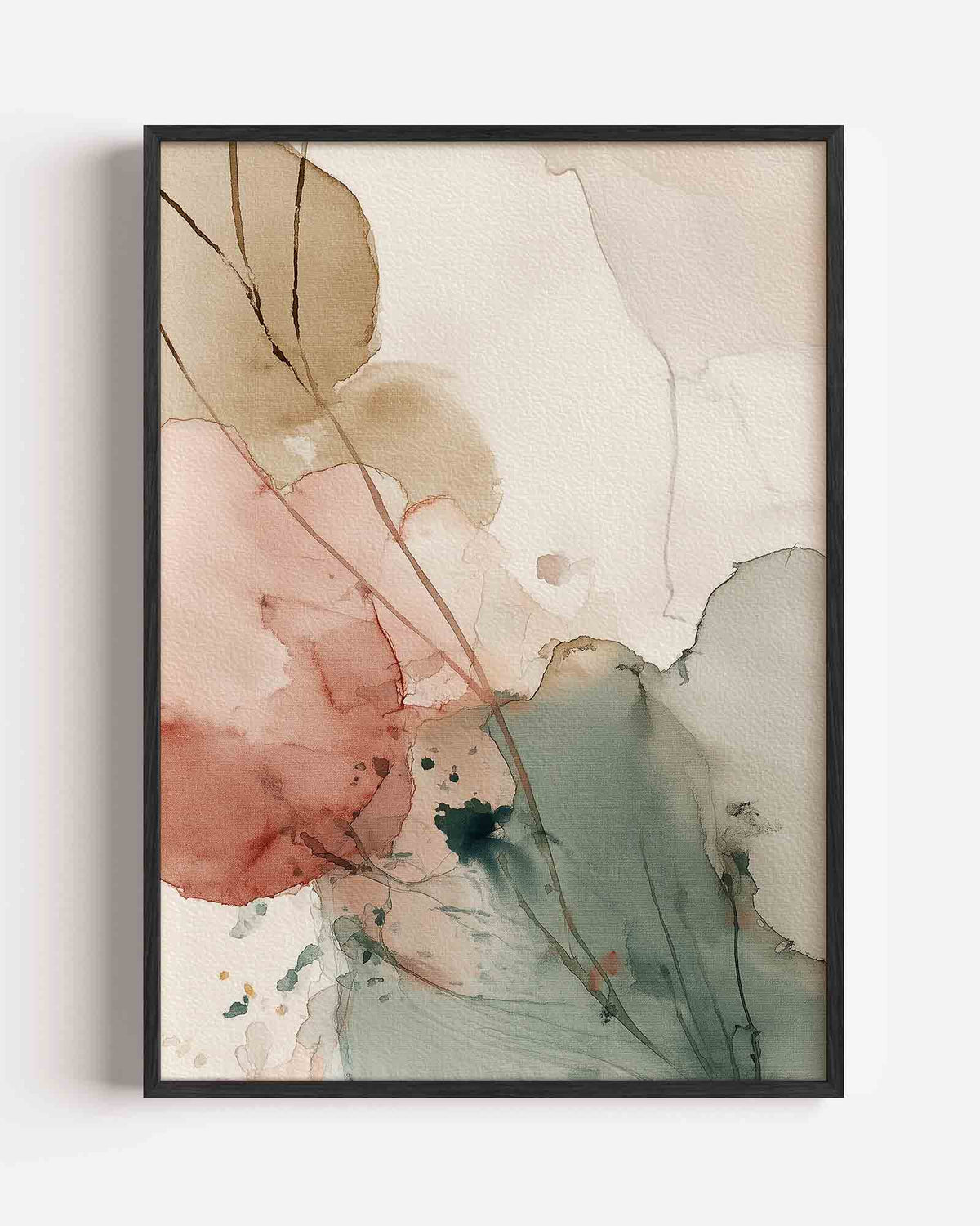 Abstracte vormen – abstracte portret poster als wanddecoratie