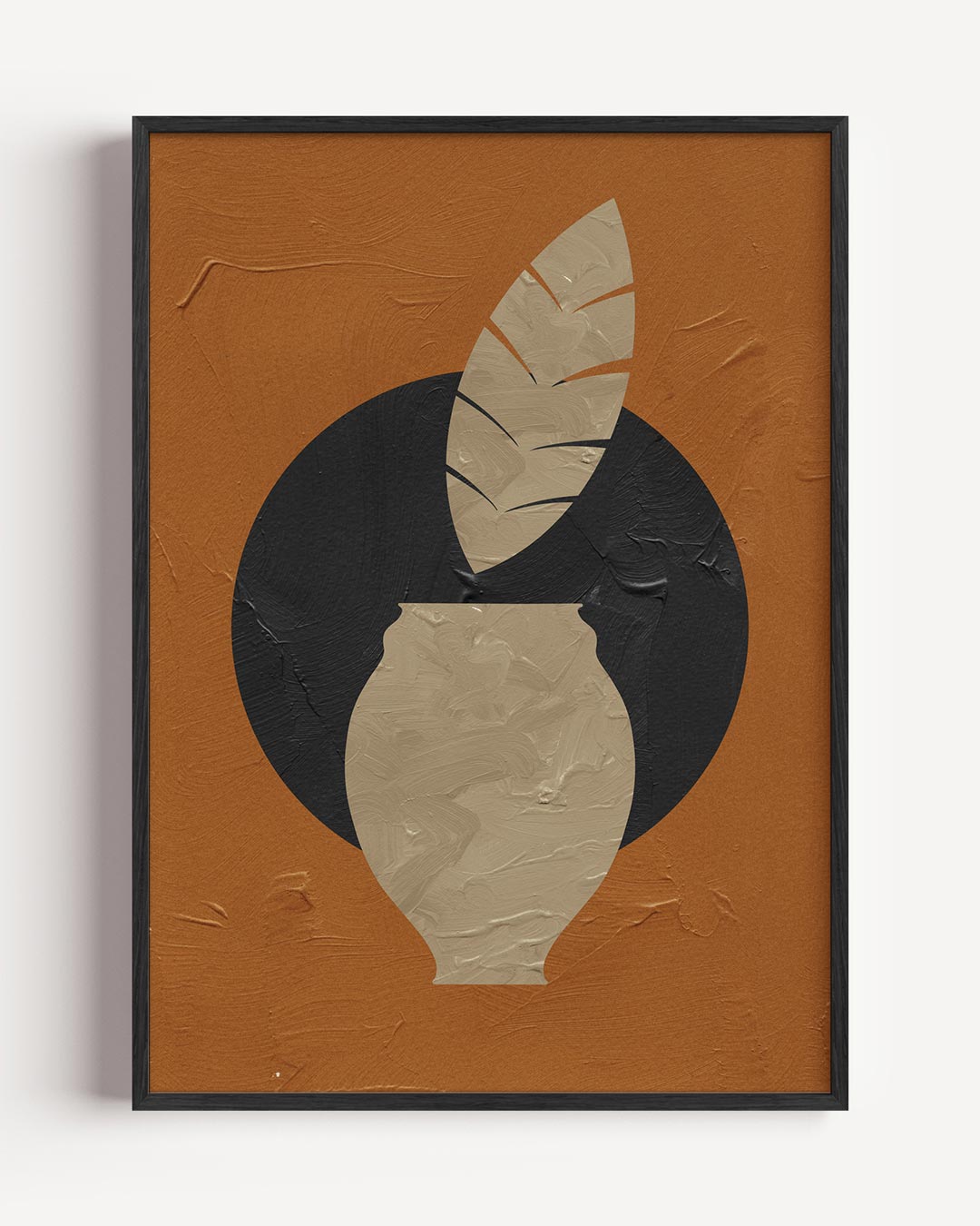 Stijlvolle Vaas Abstract Art – abstracte portret poster als wanddecoratie