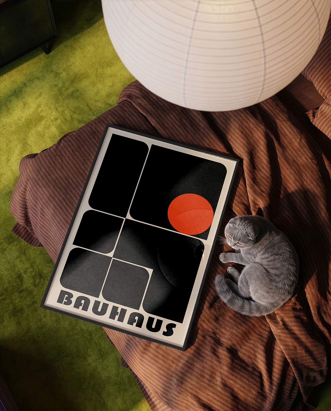 Vorm en balans – moderne Bauhaus wandkunst als poster