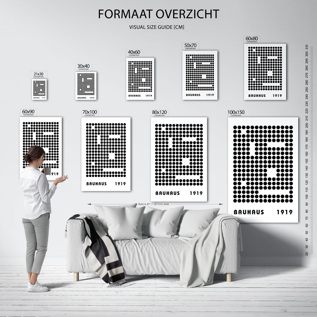  – geometrische poster in Bauhaus-stijl van WallArtistic