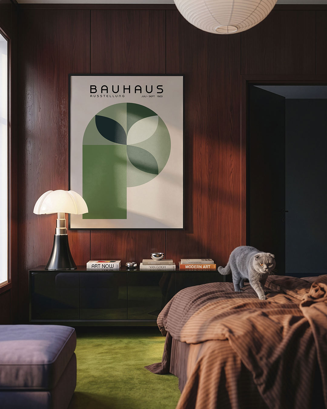 Vorm en balans – geometrische Bauhaus poster in staand formaat