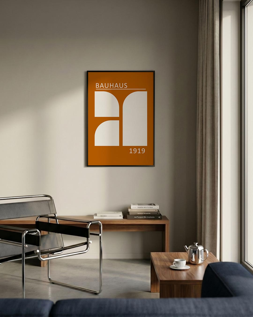  – staande Bauhaus poster voor aan de muur