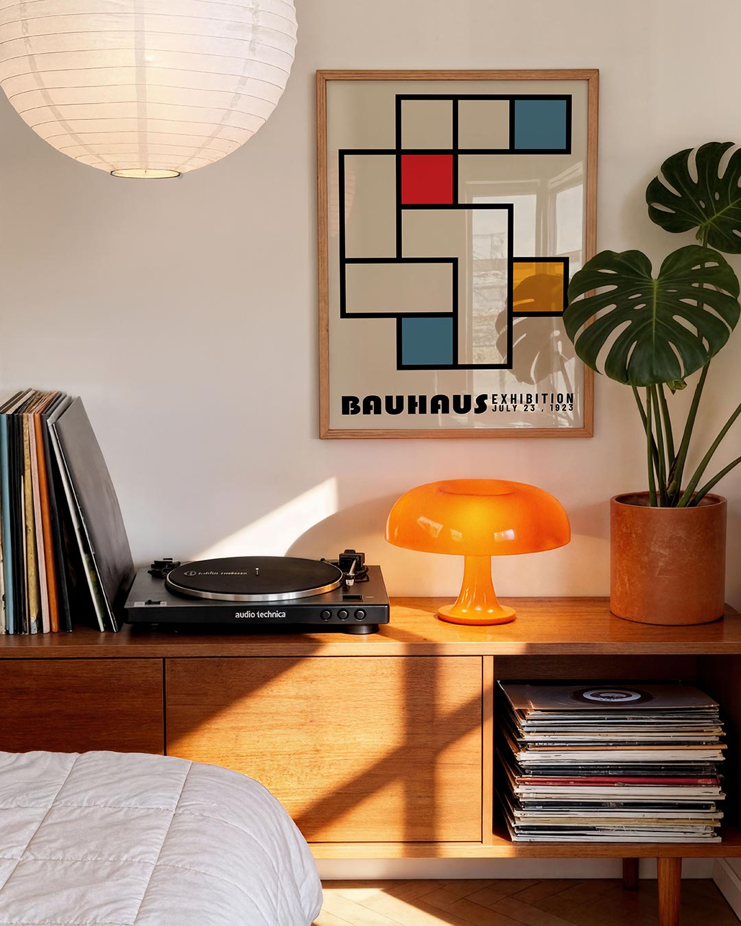 Vormen en vlakkenspel – moderne Bauhaus wandkunst als poster
