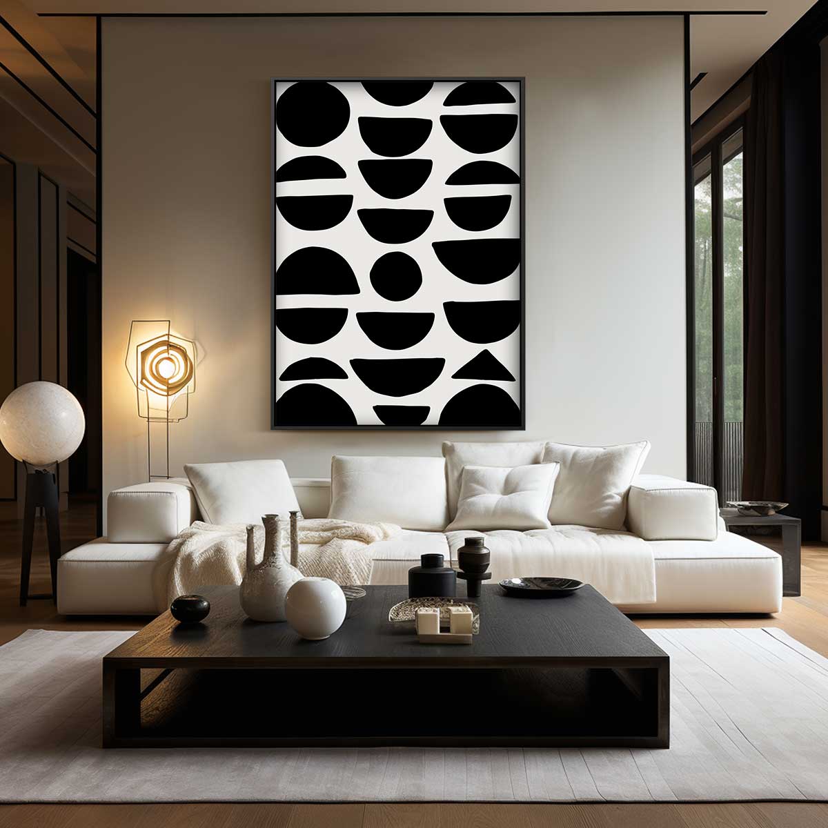 Modern Geometrisch Wandkunstwerk – modern portret kunstwerk van WallArtistic