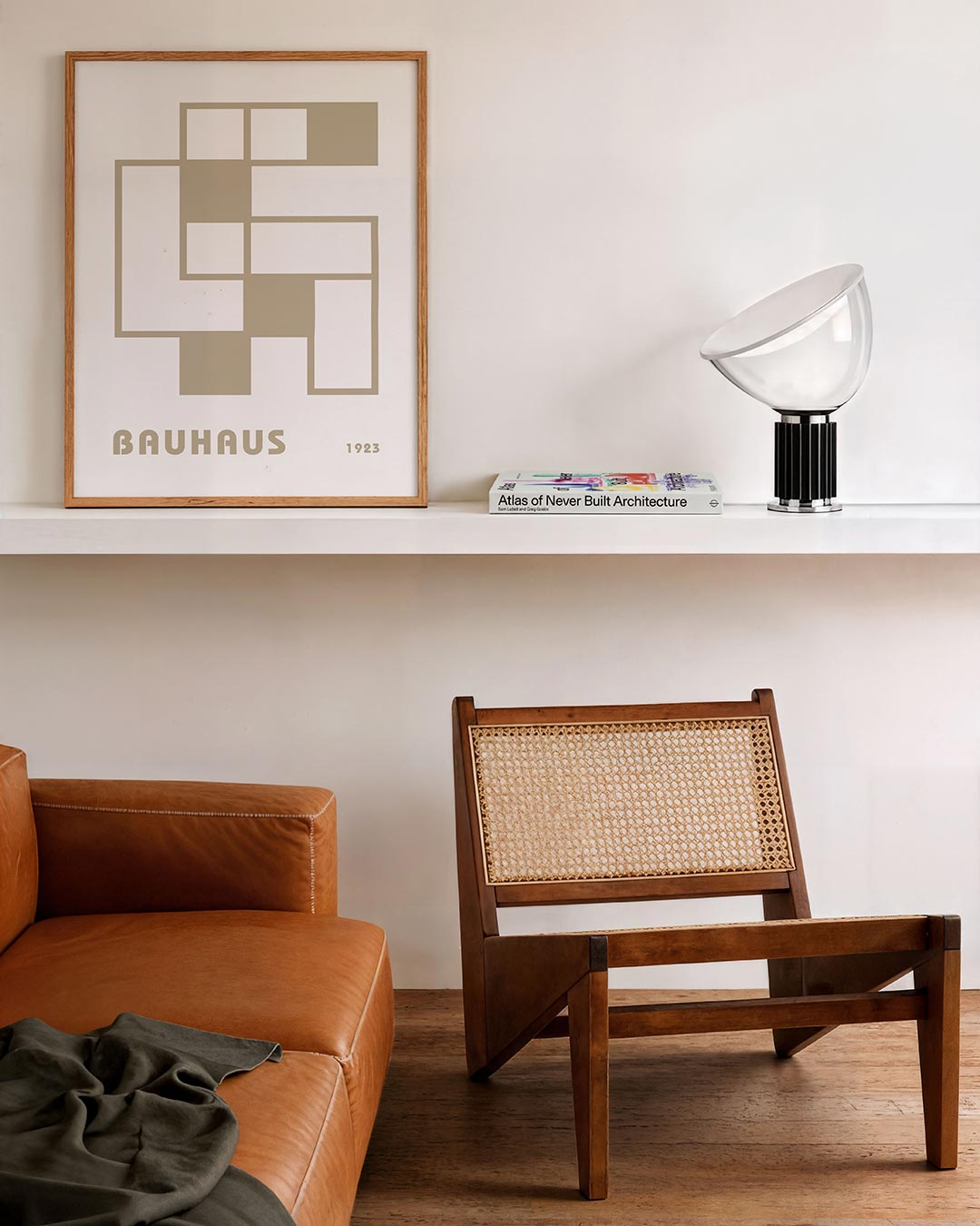 Vormen en vlakken – staande Bauhaus poster voor aan de muur