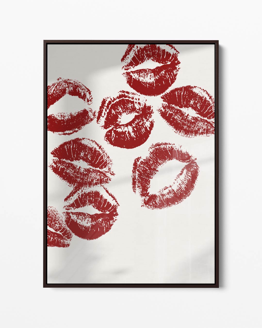 Luxe Lippenafdrukken Kunstwerk – portret kunstwerk als wanddecoratie