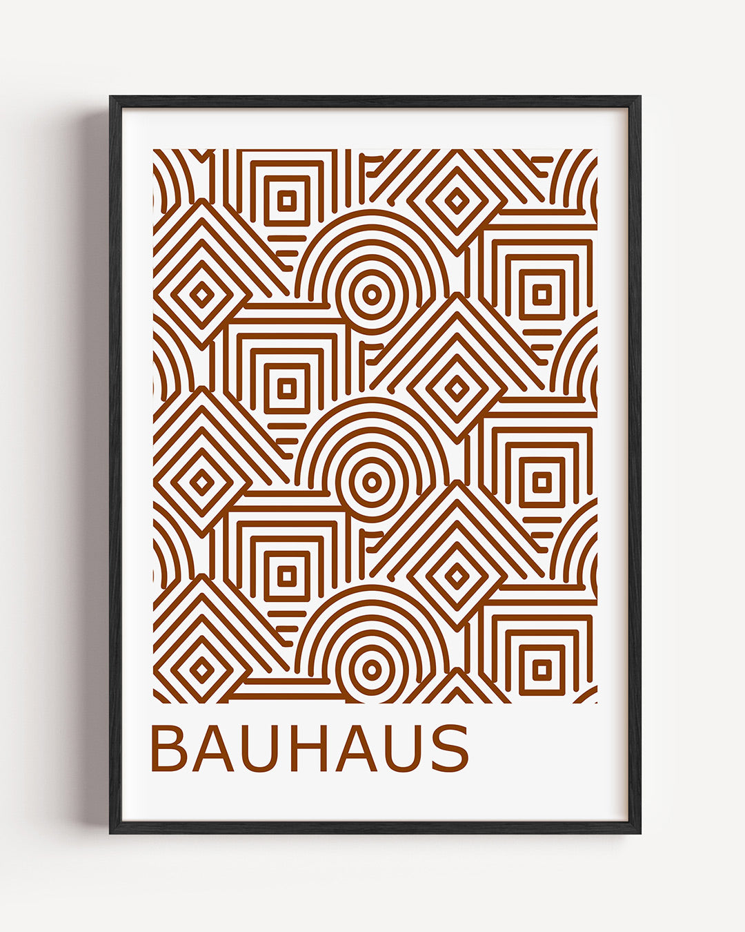 Lijnen en patronen – staande Bauhaus poster als wanddecoratie