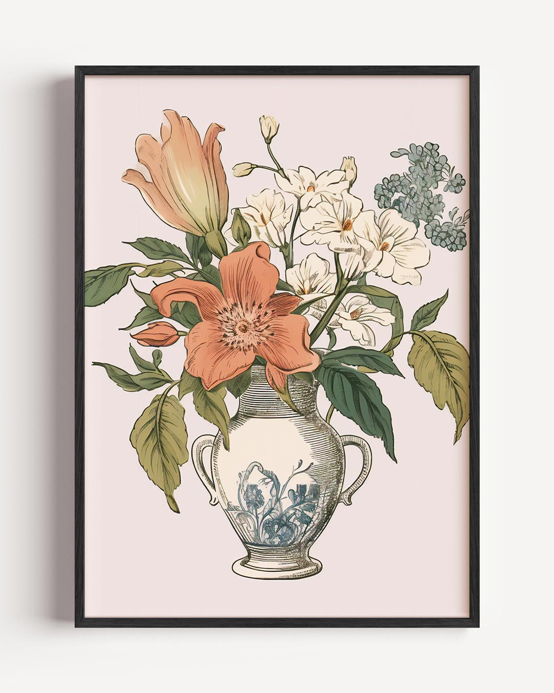 Bloemenpracht – abstracte portret poster als wanddecoratie