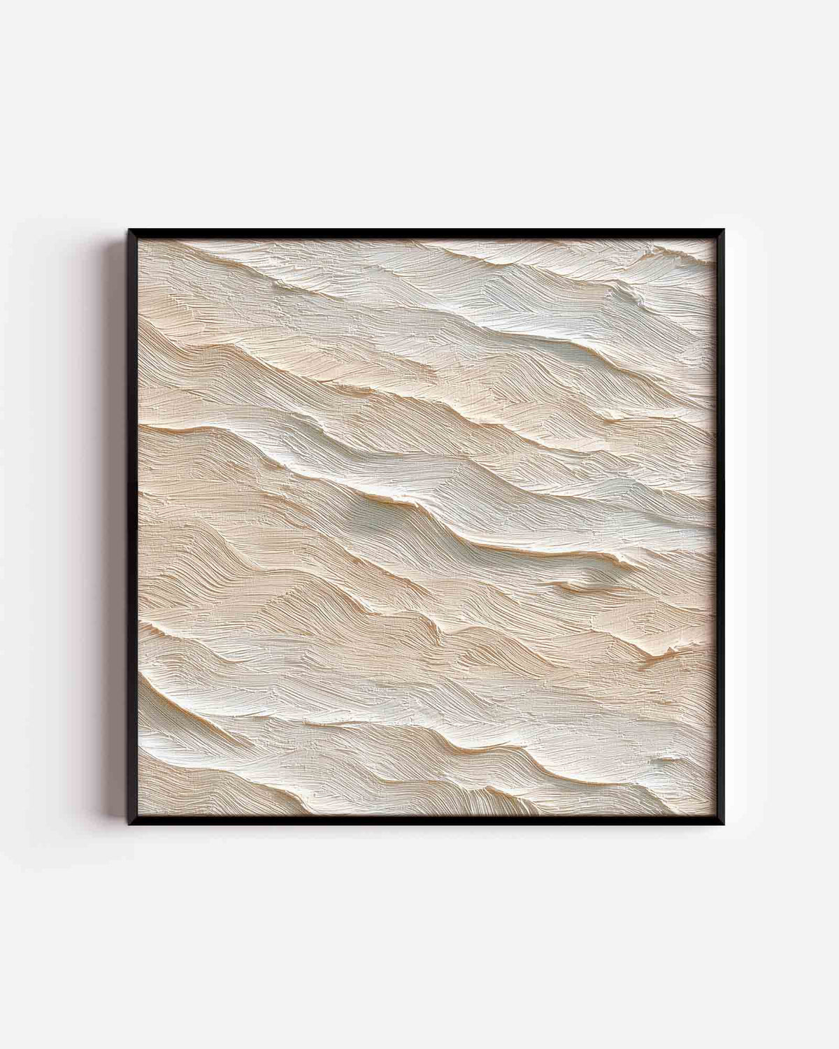 Beige textuur – abstracte vierkante poster als wanddecoratie