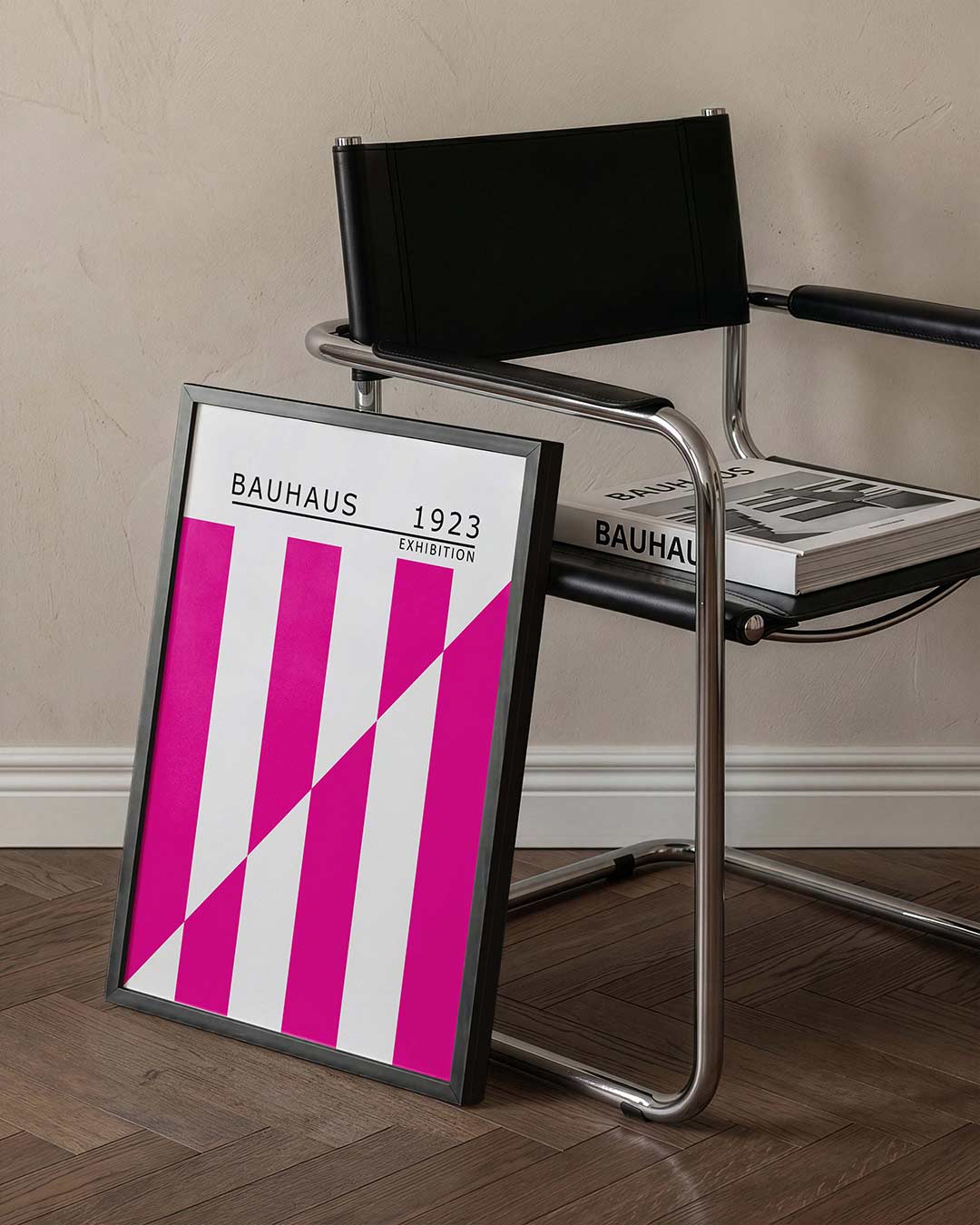  – staande Bauhaus poster voor aan de muur