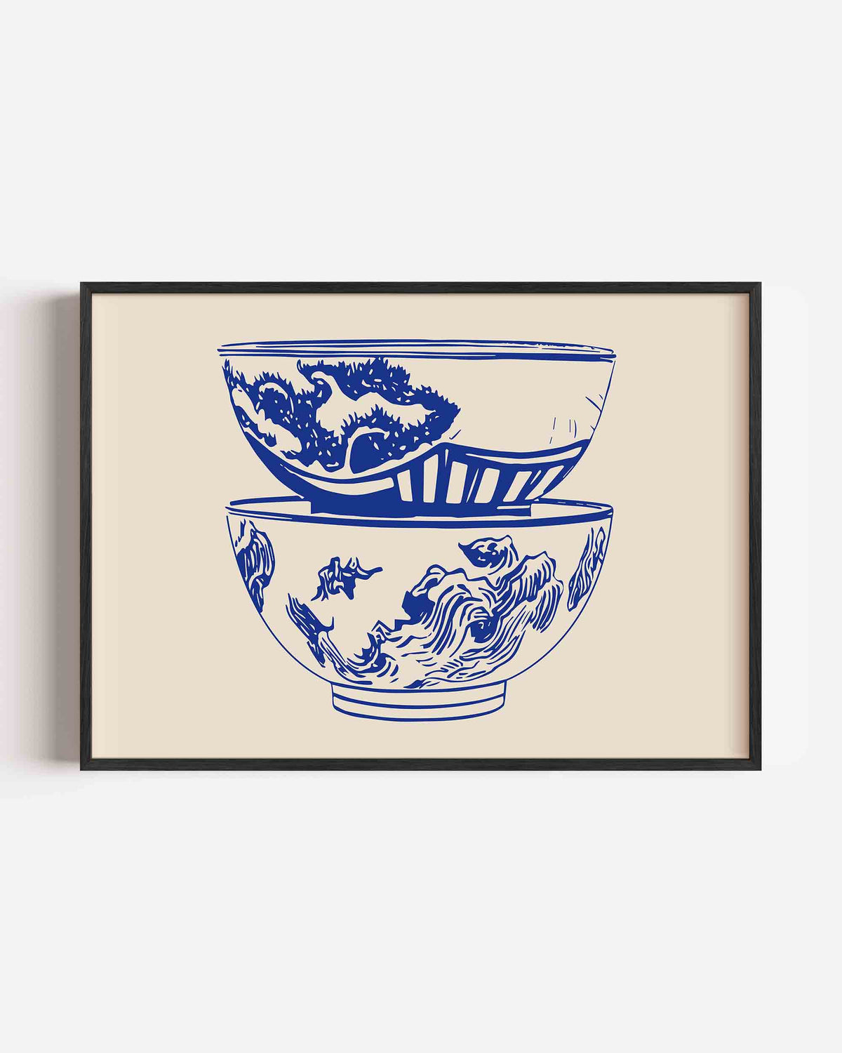 Stapel kommen – keuken landscape poster als wanddecoratie
