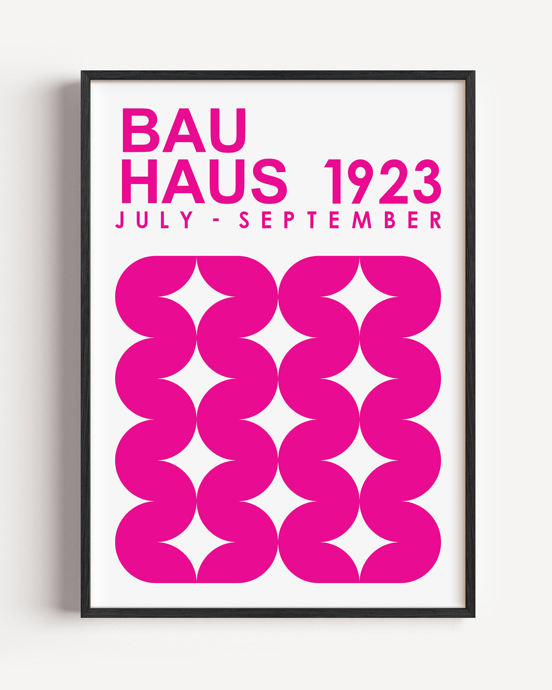 Vorm en ritme – staande Bauhaus poster als wanddecoratie