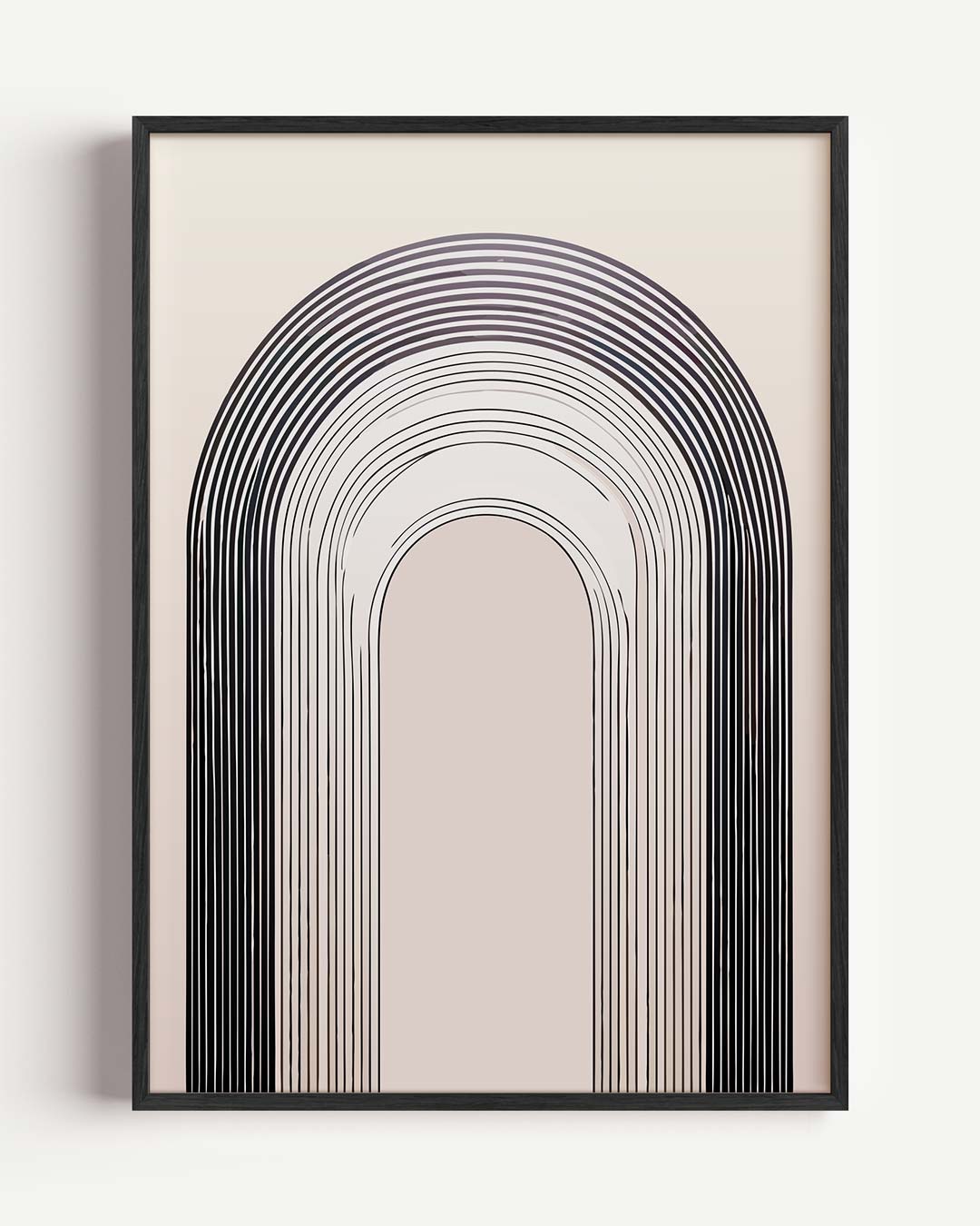 Moderne Boog Abstract – kleurrijke abstracte portret poster als wanddecoratie