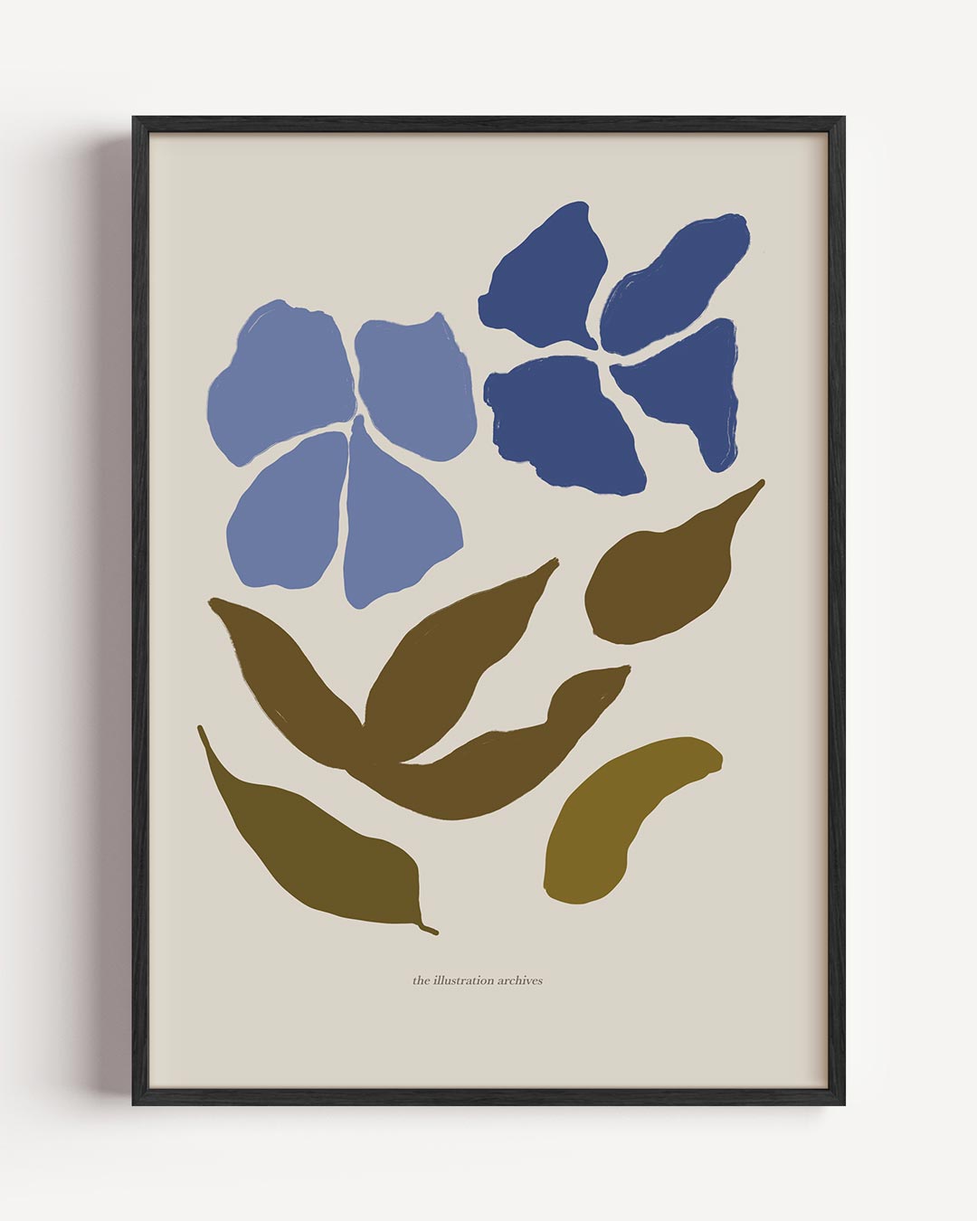 Vrolijke Bloemenpracht – kleurrijke abstracte portret poster als wanddecoratie