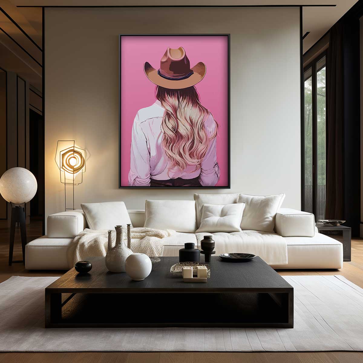 Cowboy Chic – dibond wanddecoratie in staand formaat