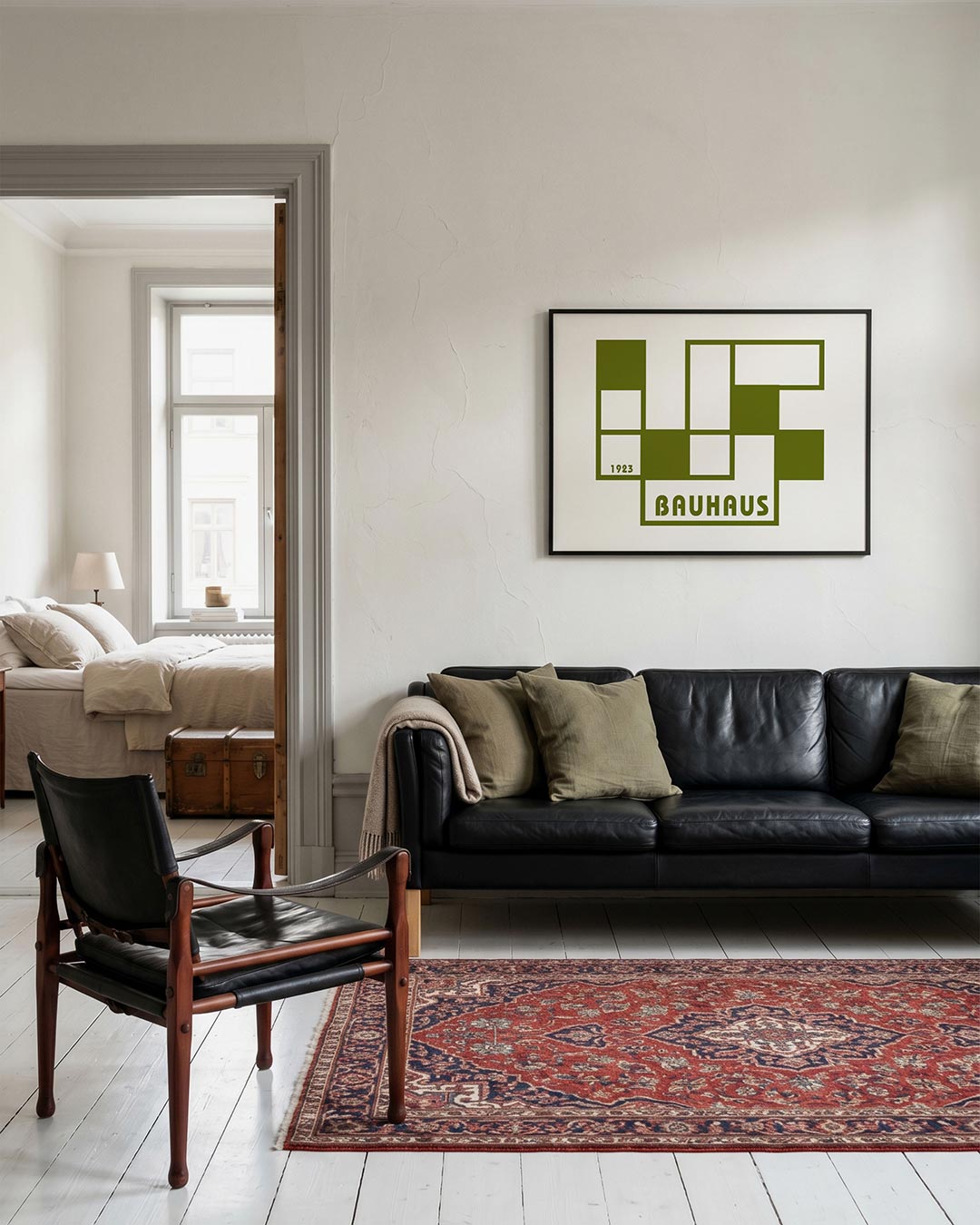 Vorm en balans – geometrische Bauhaus poster in liggend formaat