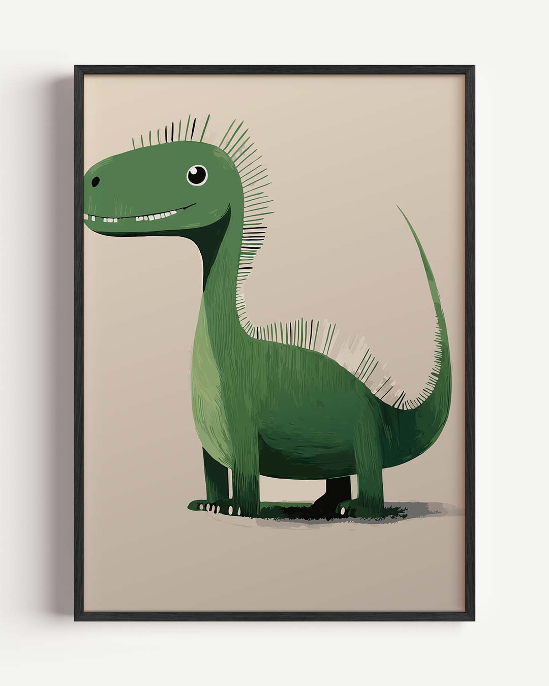 Dino Vriendje – kids portret poster als wanddecoratie