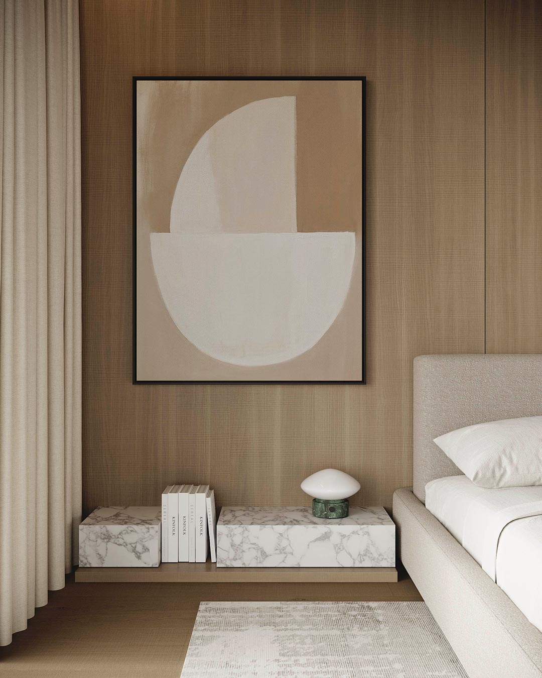 Geometrische vormen compositie – staand wanddecoratie kunstwerk