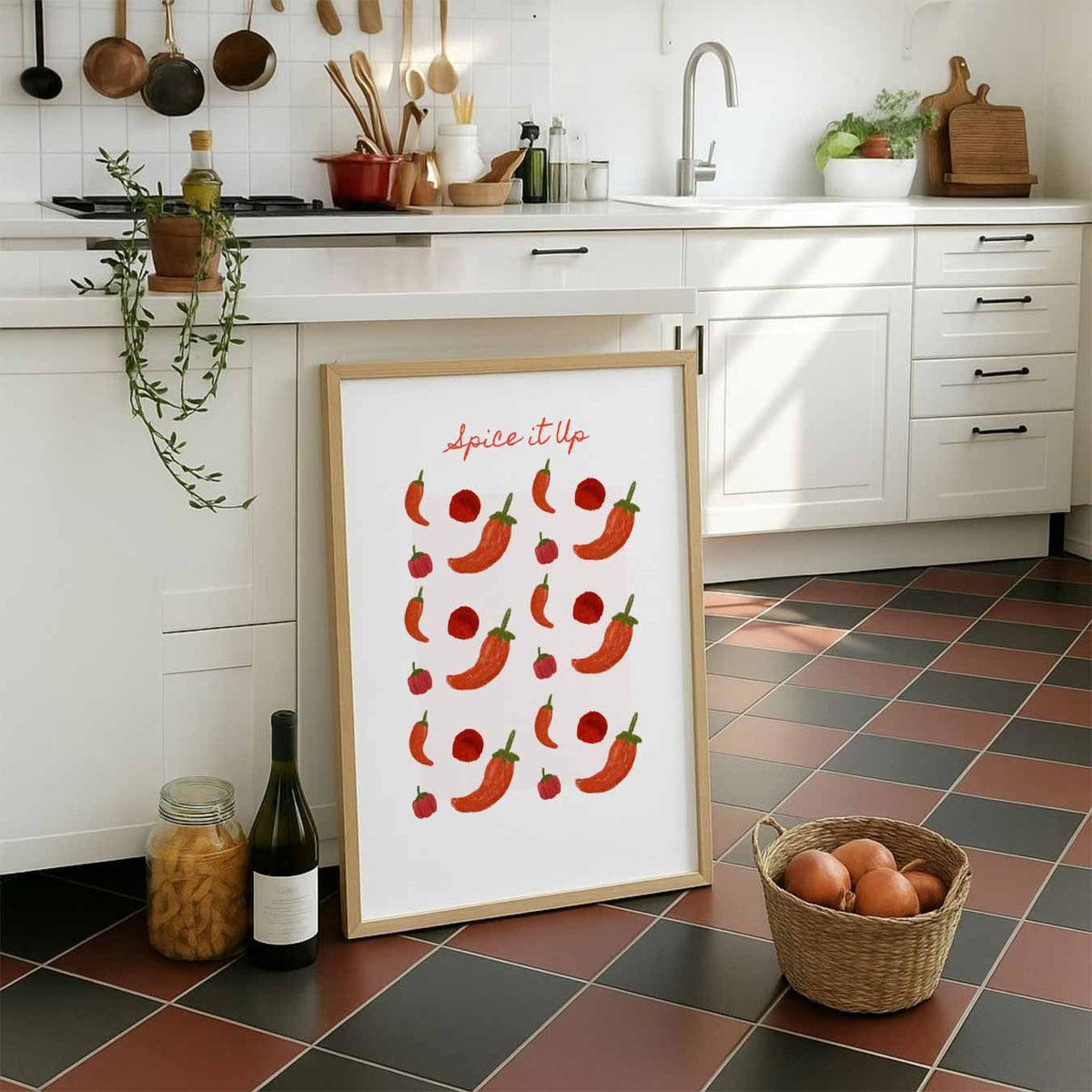Spice It Up Keukenposter – staande muurposter voor keuken of eethoek