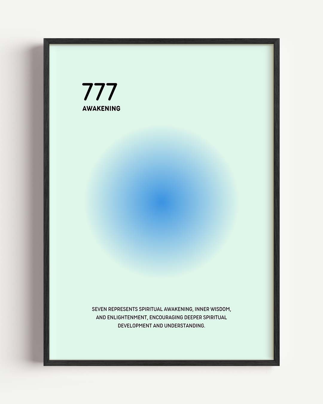 777 Spirituele Ontwaking – mindful portret poster als wanddecoratie