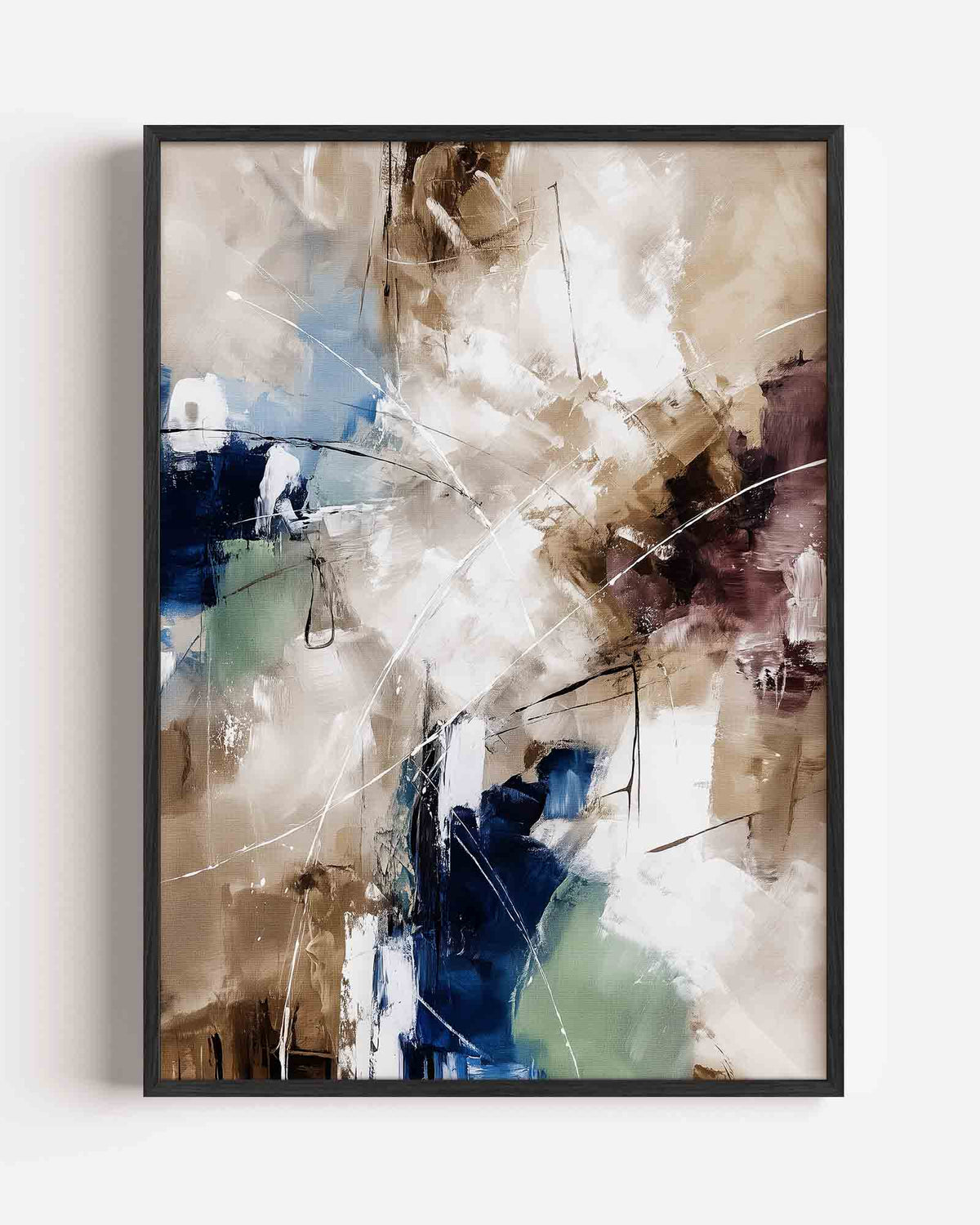 Abstracte vormen – abstracte portret poster als wanddecoratie