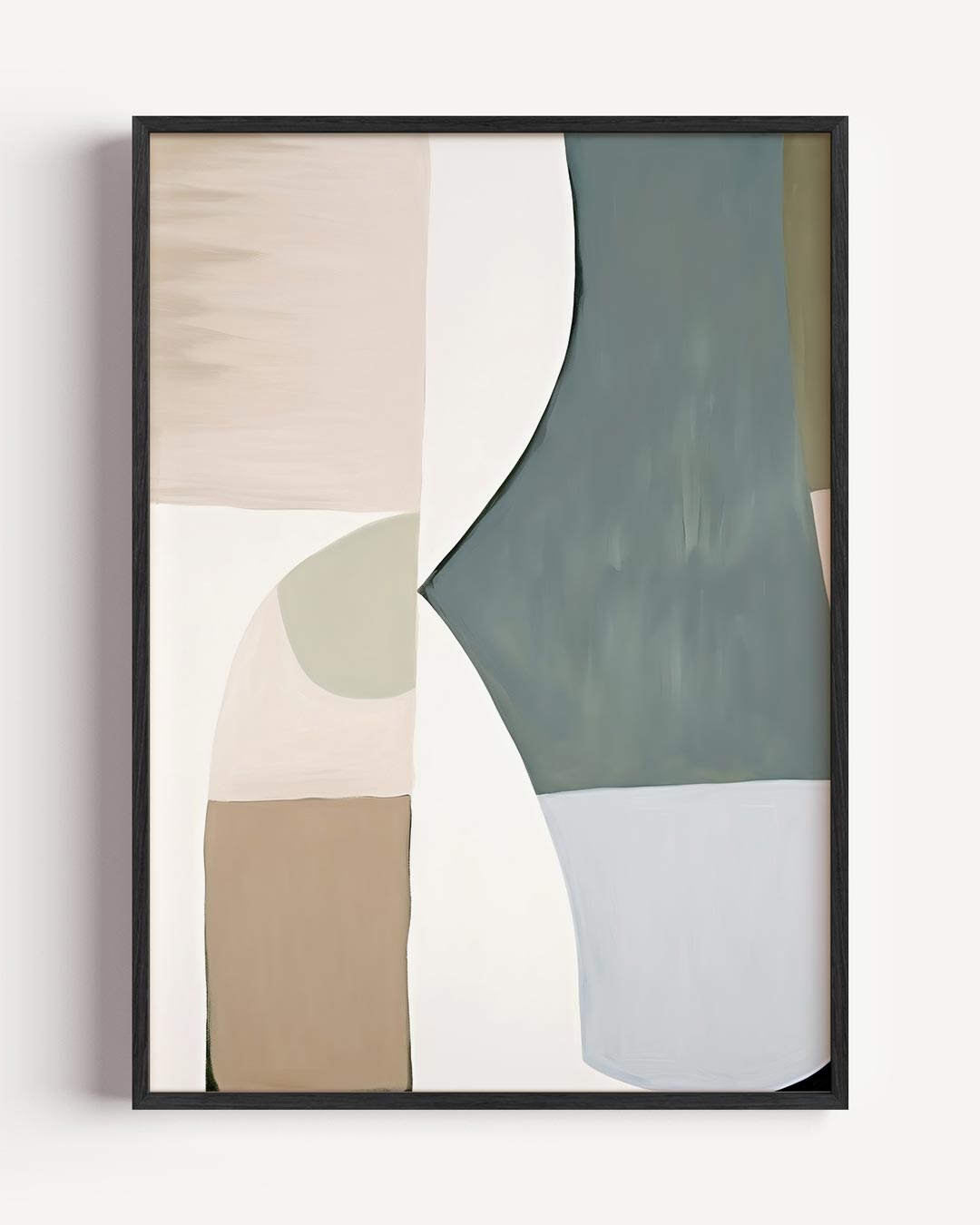 Modern Abstracte Kunstposter – abstracte portret poster als wanddecoratie