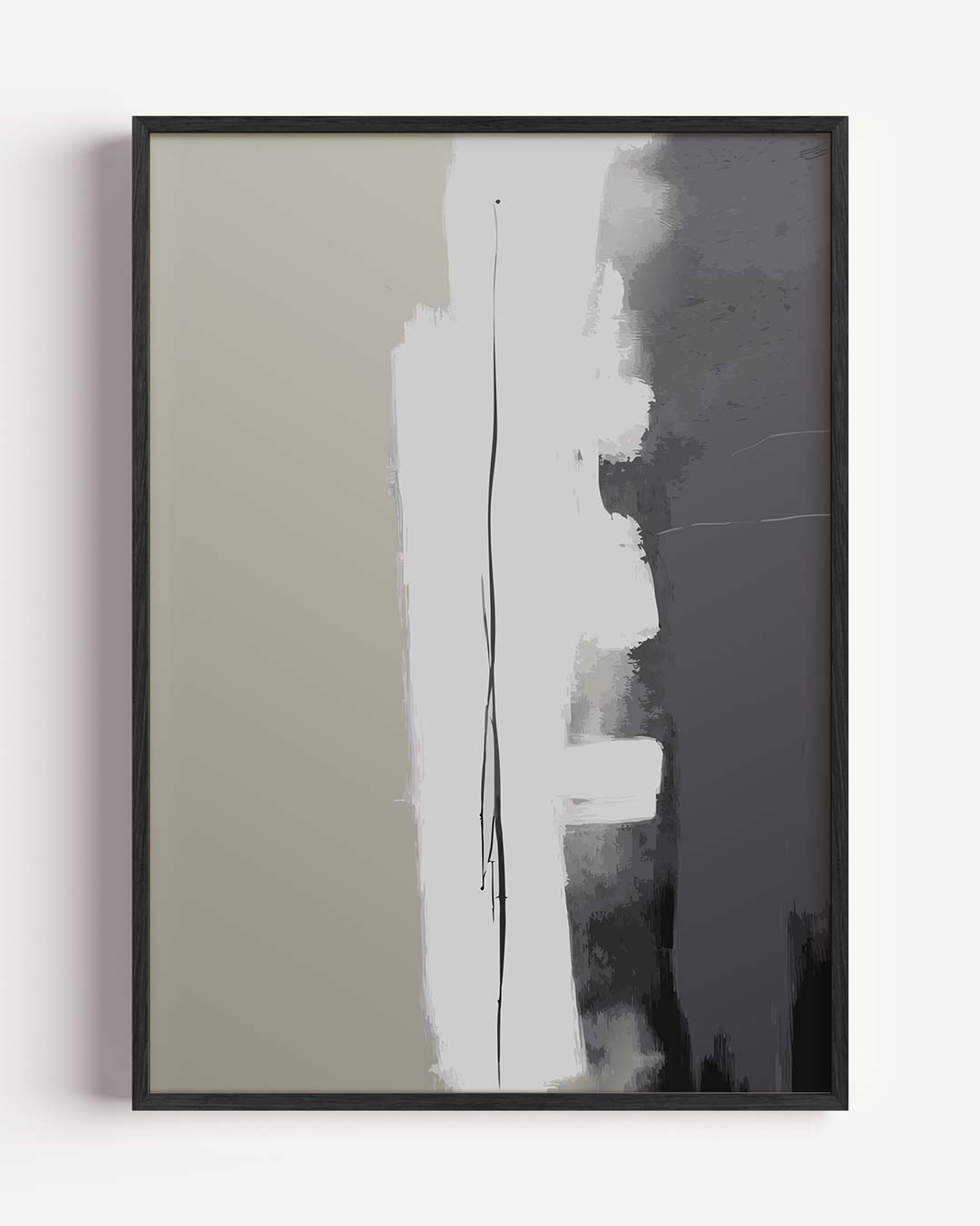 Moderne Minimalisme Kunstposter – kleurrijke abstracte portret poster als wanddecoratie