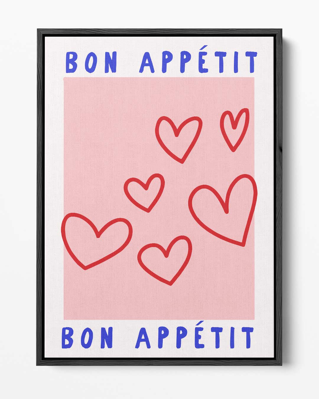Bon Appétit Harten – portret kunstwerk als wanddecoratie