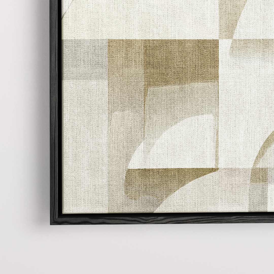 Abstracte Geometrische Compositie – dibond kunstwerk als wanddecoratie
