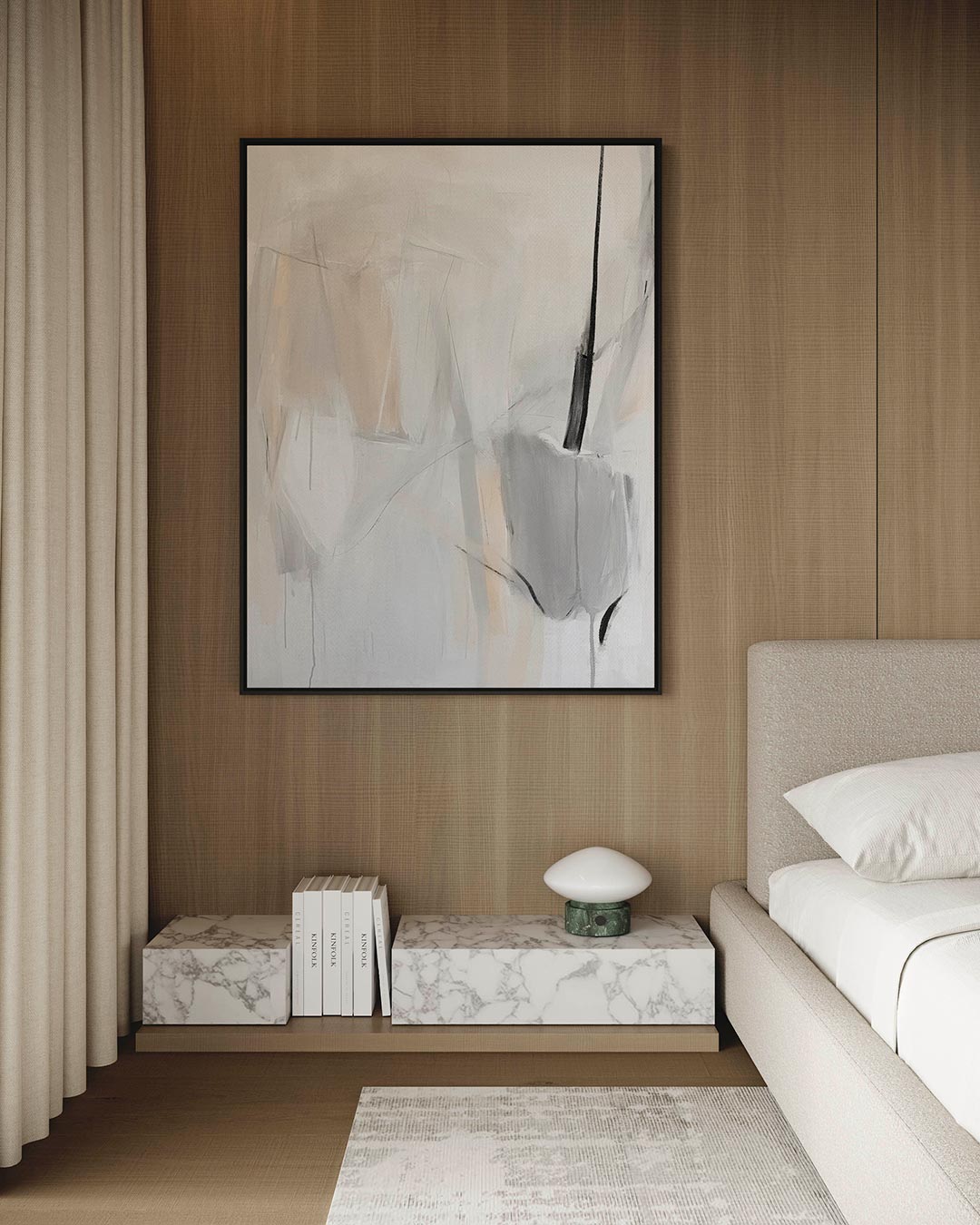 Lichte vormen compositie – staand wanddecoratie kunstwerk
