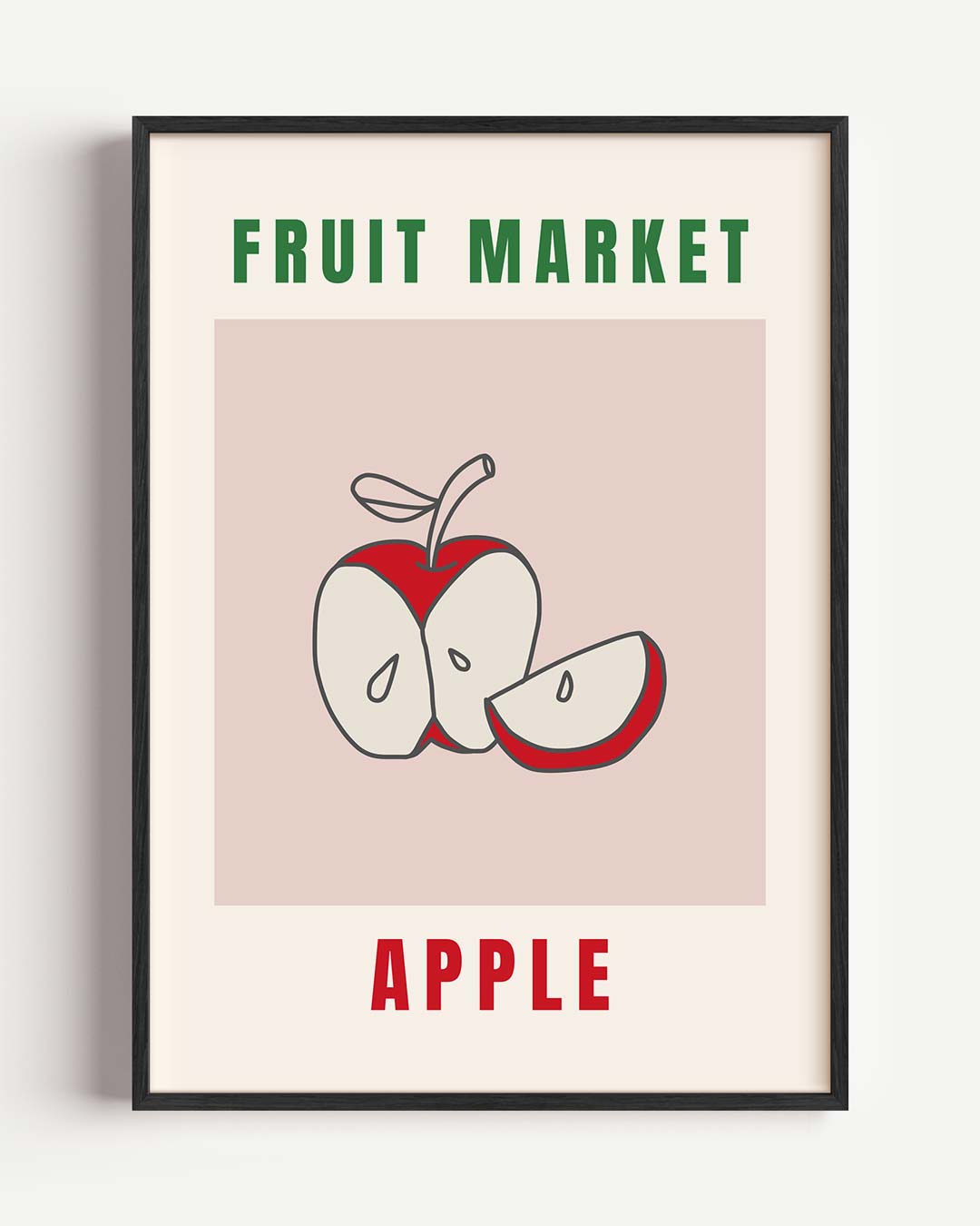 Vintage Fruit Marktplaats – keuken portret poster als wanddecoratie
