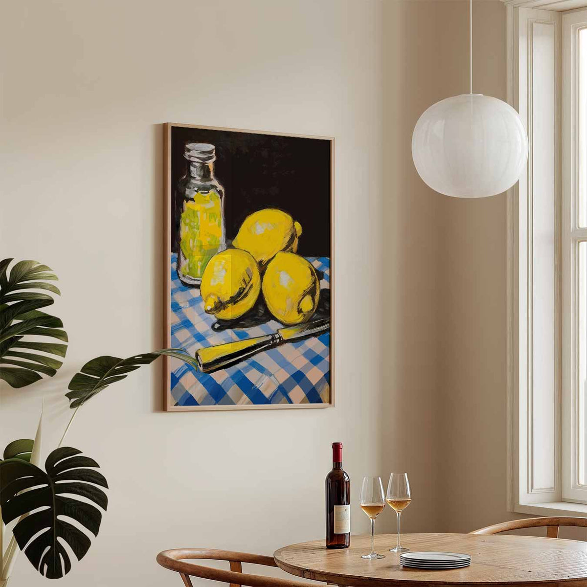 Zonnige Citroen Keukenposter – keukenposter in staand formaat