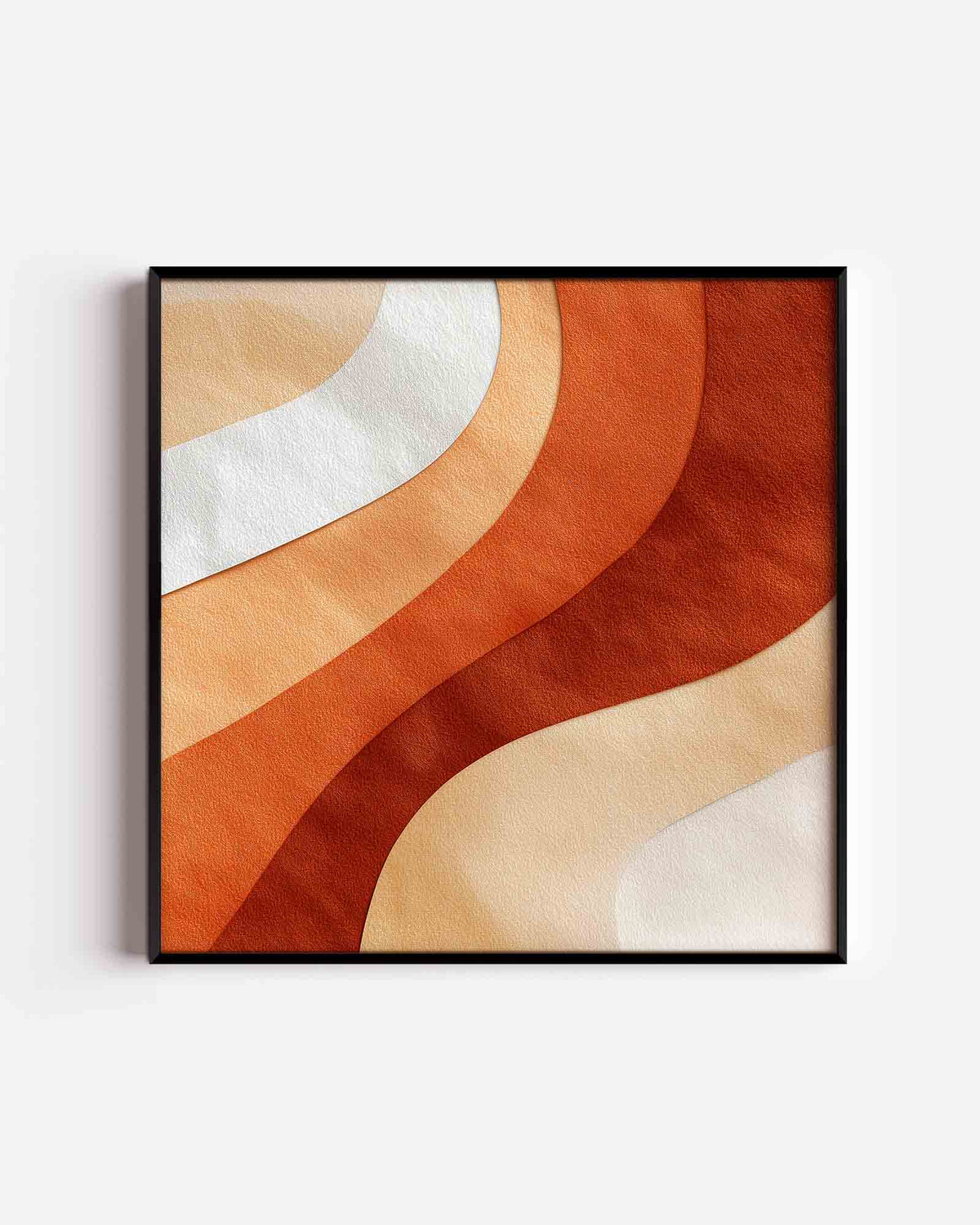 Golvende lijnen – abstracte vierkante poster als wanddecoratie