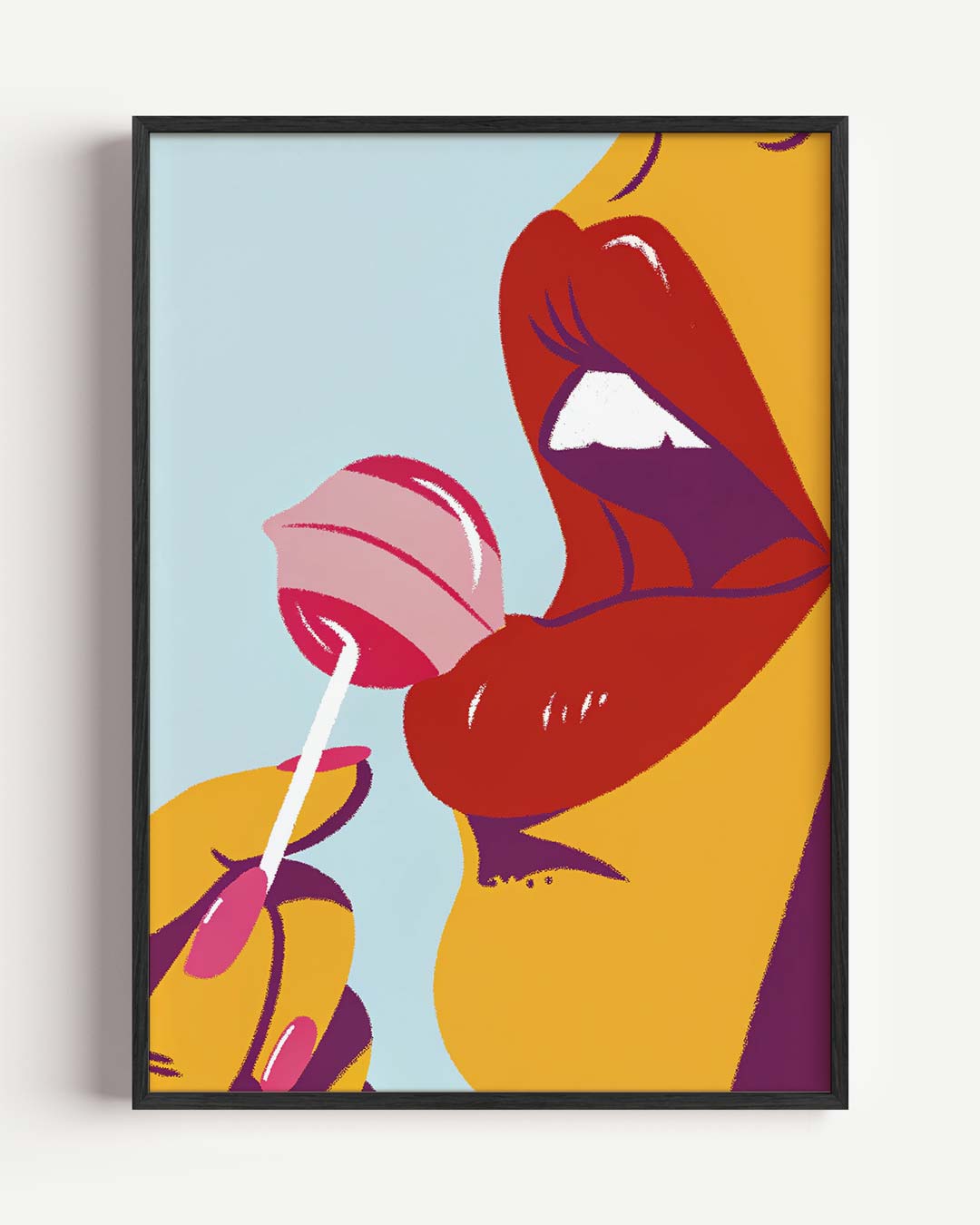 Zoete Schoonheid – zomer portret poster als wanddecoratie