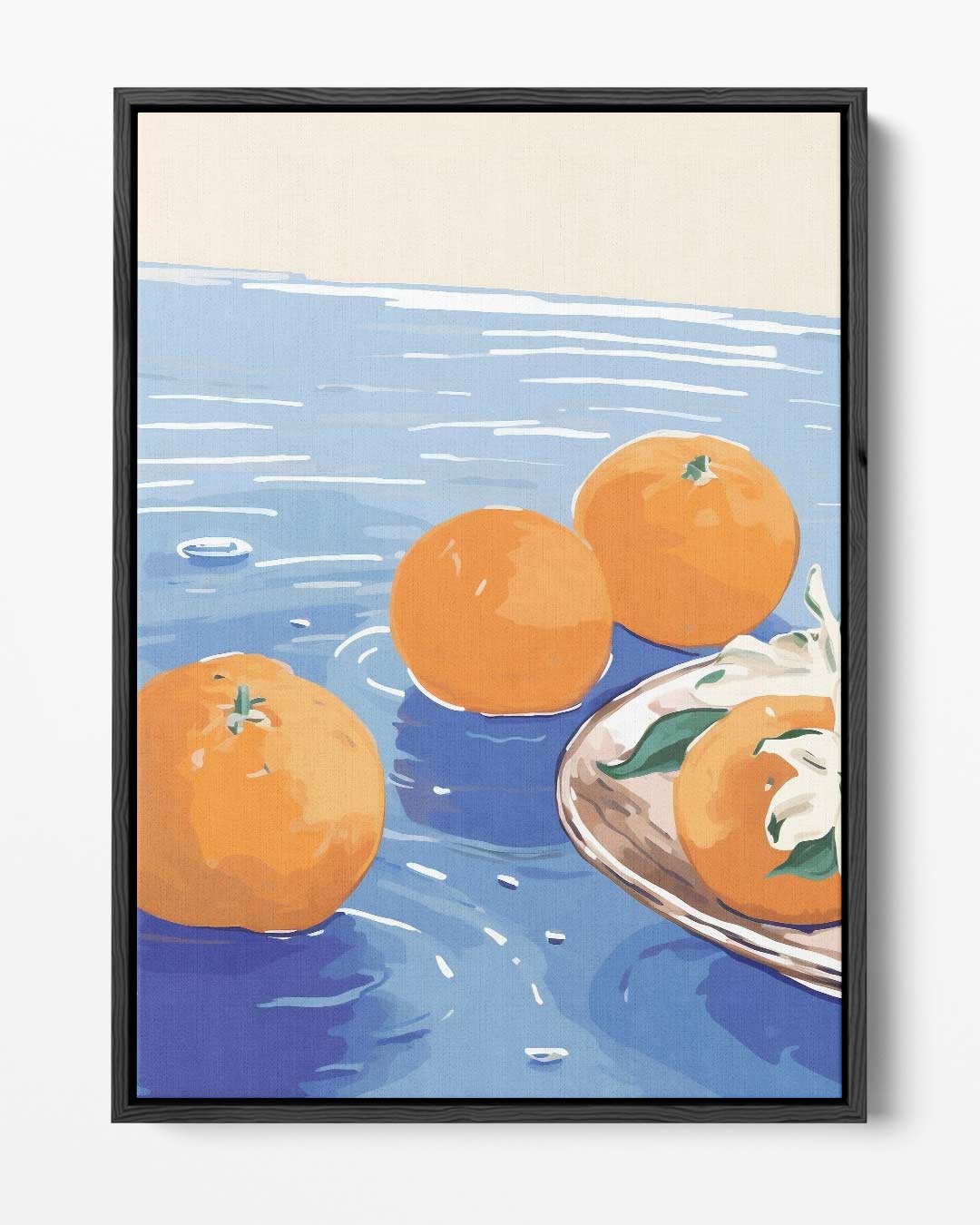 Zomers Citrus Geluk – portret kunstwerk als wanddecoratie