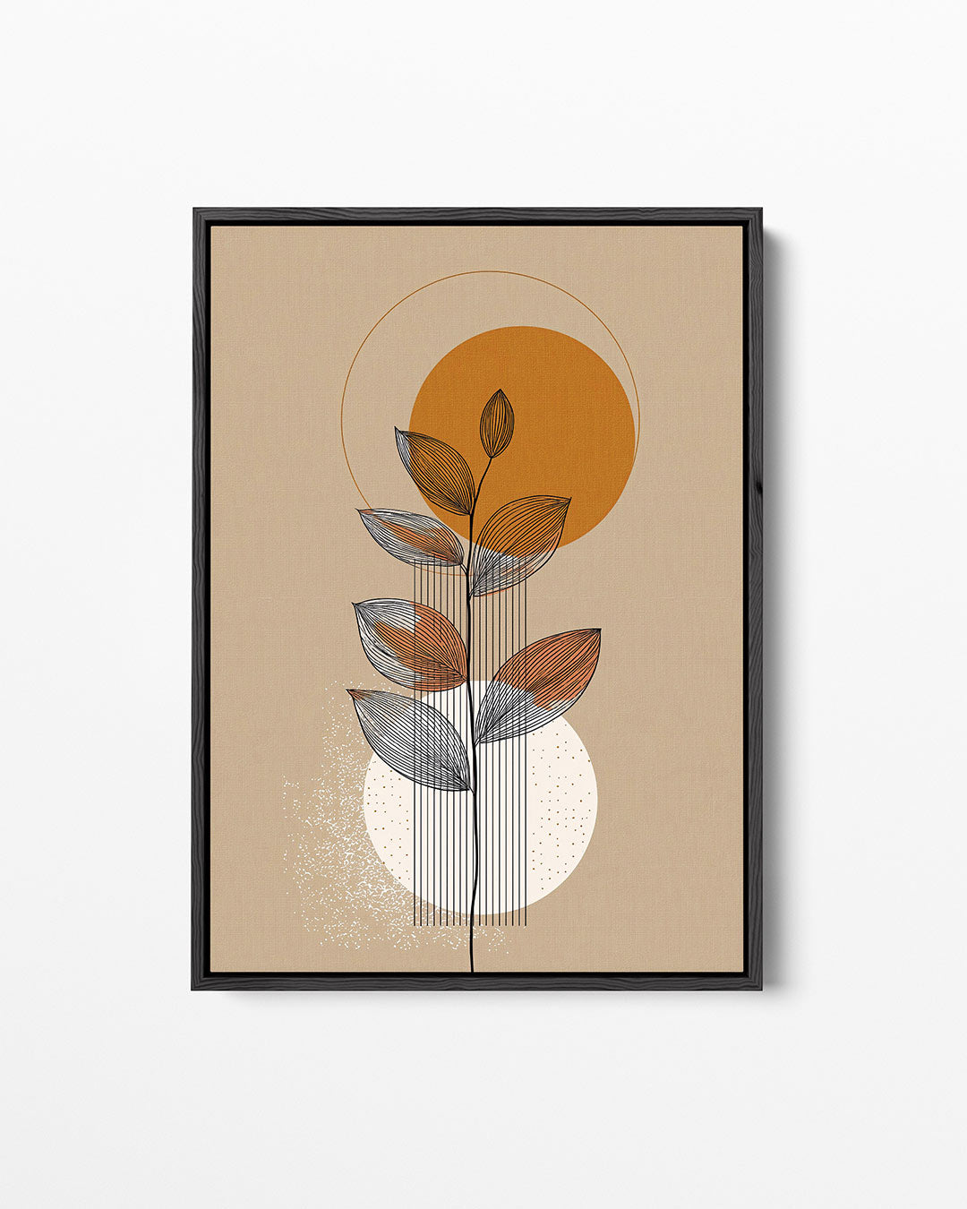 Geometrische natuurvormen – staand wanddecoratie kunstwerk